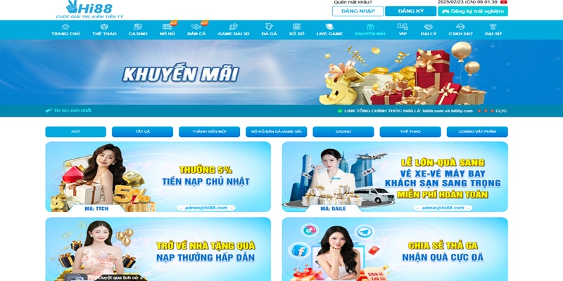 Tổng hợp các khuyến mãi HI888 nổi trội