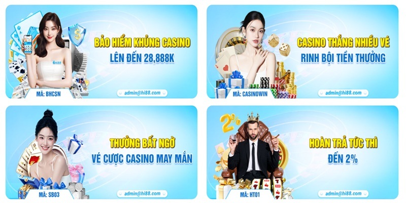 Ưu đãi dành riêng cho sảnh casino