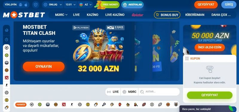 Əsas Mostbet veb saytının icmalı